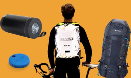 Our Pure Planet’s Signature Bluetooth Speaker, Chipolo Spot tracker, Proviz’s fully reflective cycling and commuting backpack and the Inca Extreme 65L Rucksack from Mountain Warehouse.