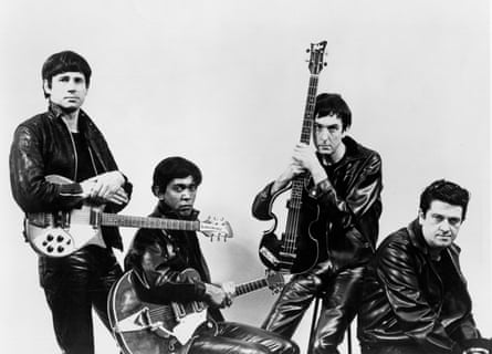 The Rutles in 1978 … Ron – Neil Innes; Stig – Ricky Fataar; Dirk – Eric Idle and Barry – John Halsey, posing for their mockumentary All You Need Is Cash.