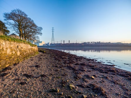 The River Foyle at Culmore Point, Derry.