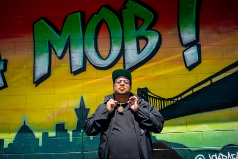Toriano Gordon, the chef behind Vegan Mob, in Oakland.