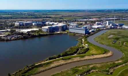 Aerial view of the Discovery Park, Sandwich, Kent