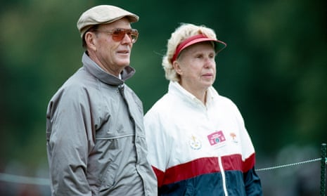 Pete and Alice Dye at the 1991 PGA Championship at Crooked Stick Golf Club in Carmel, Indiana, which the couple designed.