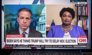 Stacey Abrams speaks to Jake Tapper of CNN.