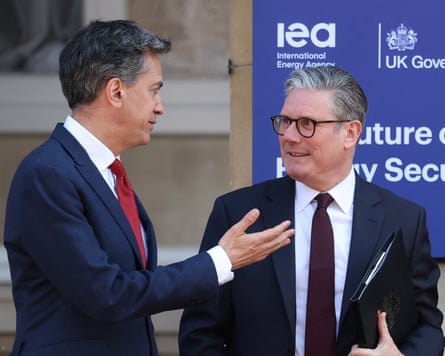 Ed Miliband and Keir Starmer speaking side by side
