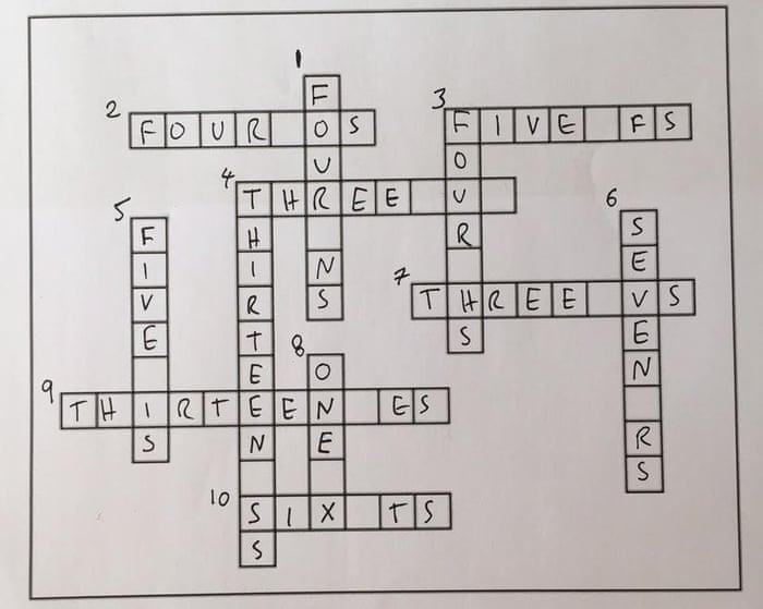 Can you solve it? The crossword that counts itself, Mathematics