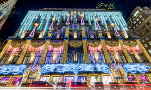 It’s beginning to look a lot like Christmas: the outside of Saks Fifth Avenue