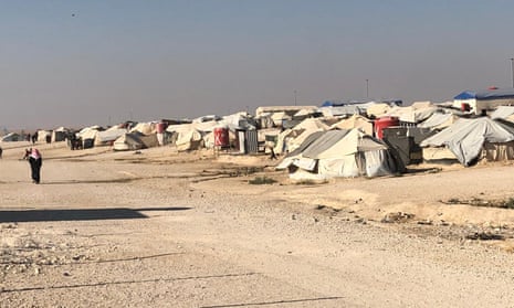 The al-Hawl displacement camp in north-east Syria