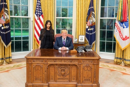 Kim Kardashian West meets Donald Trump at the White House.