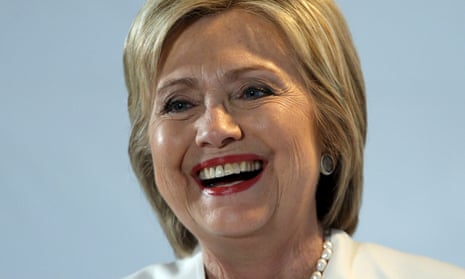 Clinton in an onstage interview at the BET Networks Leading Women Defined program in Bal Harbour, Florida, on Tuesday.