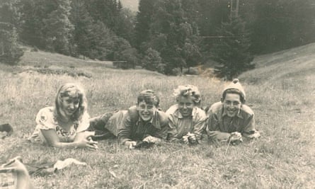 Michael Rosen (second from left) in East Germany.