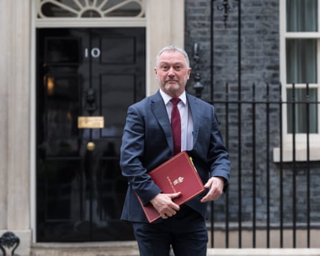 Communities secretary Steve Reed leaving 10 Downing Street after Cabinet meeting