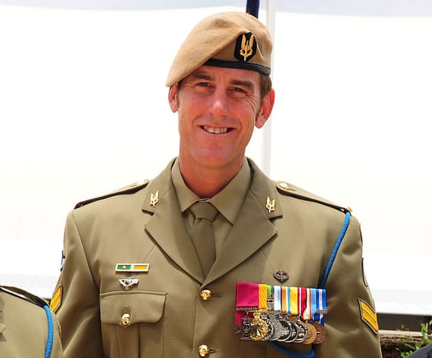 Ben Roberts-Smith in uniform wearing his Victoria Cross