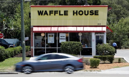 A Waffle House restaurant in Tampa, Florida.