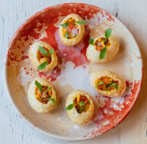 ‘A whoosh of crunch, chilli and sweetness’: pani puri.