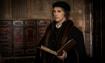 Mark Rylance as Thomas Cromwell in the TV adaptation of Wolf Hall by Hilary Mantel.