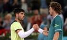 Alcaraz's dream of third consecutive Madrid Open ends with loss - video