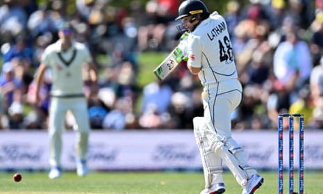 Tom Latham defends stoutly as New Zealand run down Australia’s first innings lead in Christchurch.