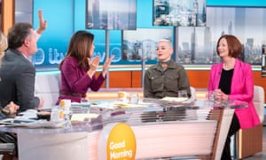 Julia Gillard (right) says Piers Morgan (second from left) is wrong to think childcare is emasculating, saying gender equality is not a zero-sum game.