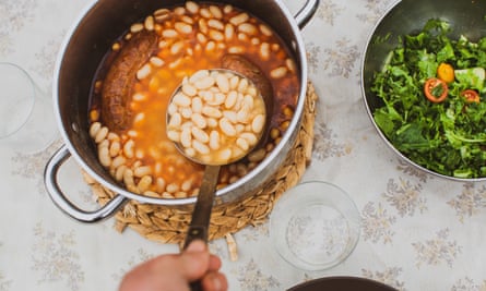 Bean stew in Oviedo.