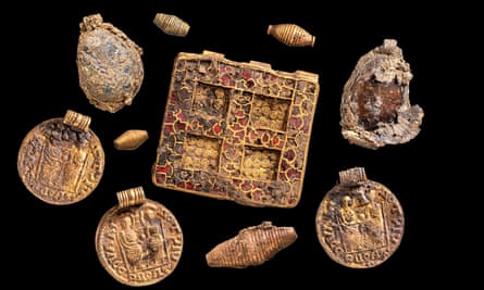 Collection of pendants from a necklace
