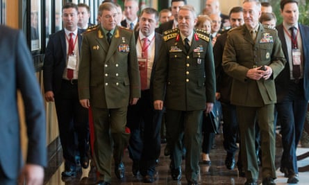 Turkish, Russian and US chiefs of general staff meeting in Antalya, Turkey
