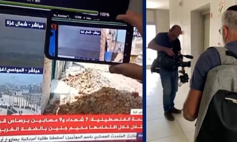 Israeli officials seize Associated Press camera and broadcasting kit  – video