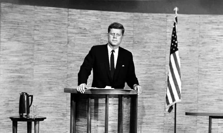 John F. Kennedy during his debate with Richard Nixon, Washington D.C, 7 October 1960.