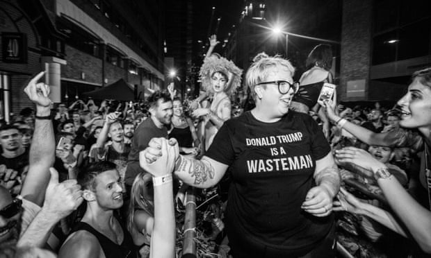 The Blessed Madonna surrounded by cheering clubbers