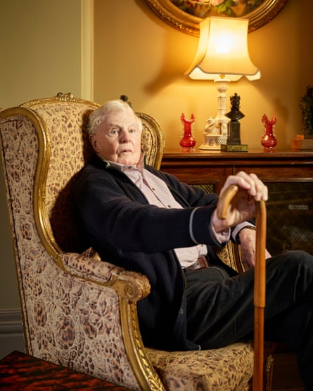 ‘The old man hovers’ … Derek Jacobi at home.