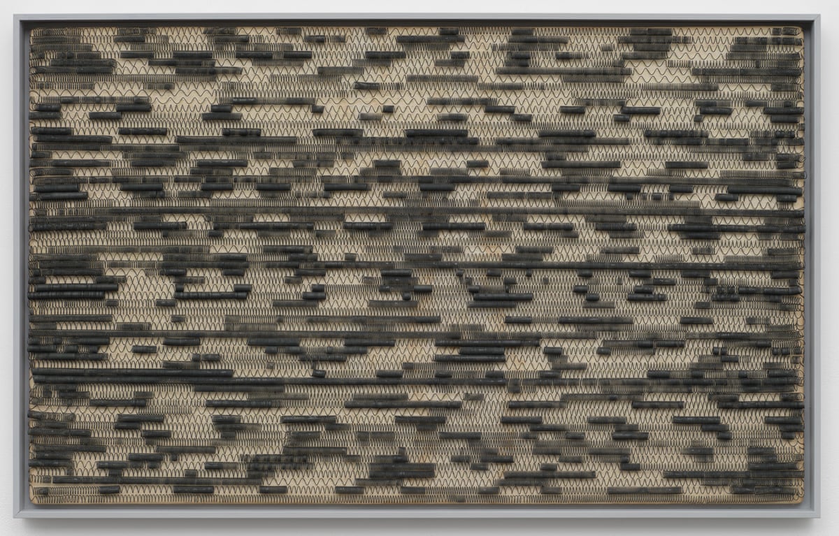 Ha Chong-Hyun Work 72-72(B), 1972 Springs on panel