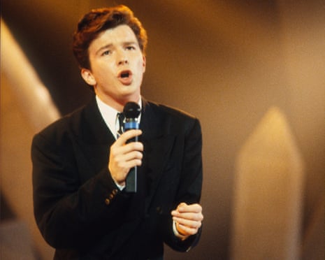 ‘He had to sing it in the bathroom of a Scottish hotel’ … Rick Astley.