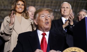 Donald Trump with Melania and Mike Pence. The roughly 20-minute audio clip from Justin Clark offers an insider’s glimpse of Trump’s re-election strategy.