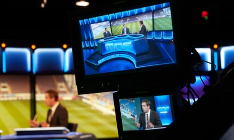 Gary Neville behind the scenes at Sky Sports Monday Night Football