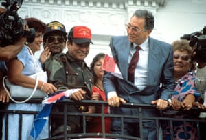Noriega and Manuel Solis Palma, President of Panama in 1988 