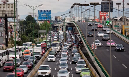 ‘No one expected it to grow so much’ … traffic in Mexico City.