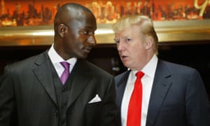 Randal Pinkett, left, won The Apprentice in 2005. Being president is ‘about policy, not media whoredom’, Pinkett said.