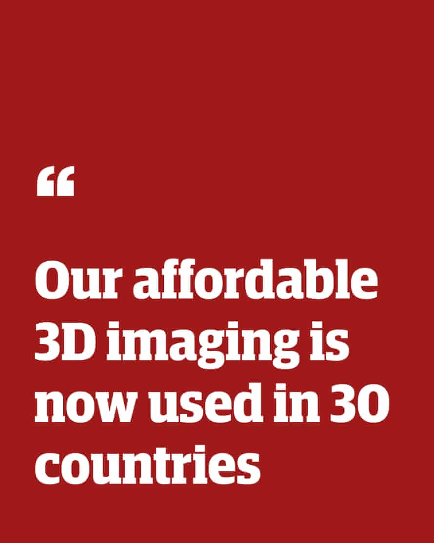 Quote: “Our affordable 3D imaging is now used in 30 countries”
