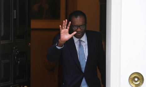 Kwasi Kwarteng leaves 11 Downing Street on Friday after being sacked as chancellor.