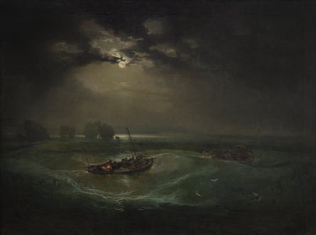 Turner’s Fishermen at Sea, exhibited in 1796.