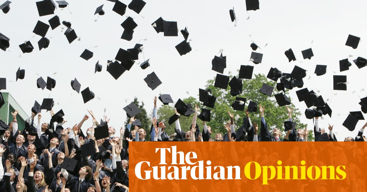 I’m torn by the hard hat v graduation cap debate. Is it wrong that I want my kids to go to university? | Emma Brockes