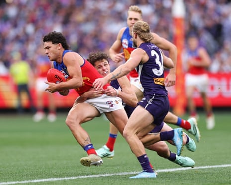 Cam Rayner bursts through the centre square