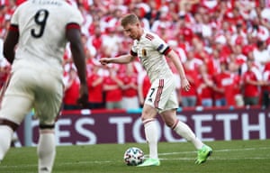 Kevin De Bruyne of Belgium in action.