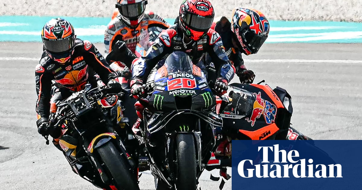 澳大利亚车手杰克·米勒“幸运”在马来西亚 MotoGP 恐怖事故中幸存摩托车大奖赛 澳大利亚车手杰克·米勒“幸运”在马来西亚 MotoGP 恐怖事故中幸存摩托车大奖赛