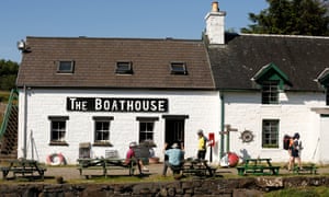 The Boathouse cafe and restaurant on Ulva