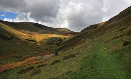 The main Berwyns ridge, North Wales.