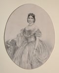 black and white engraving of Cox