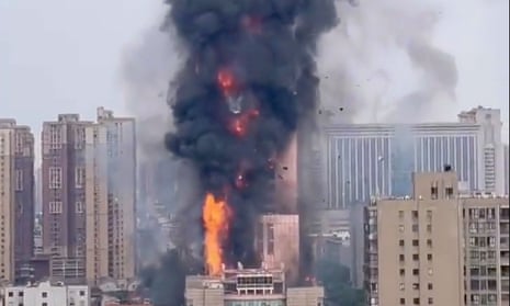 The fire in the central Chinese city of Changsha.