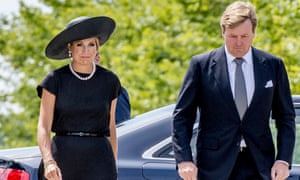 DutchKing Willem-Alexander and Queen Maxima attend the opening of a memorial to victims of Malaysian Airlines flight MH17, which was shot down three years ago.