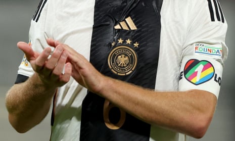 German players in Qatar had planned to wear the rainbow armbands but backed down after Fifa threatened to issue yellow cards to captains.
