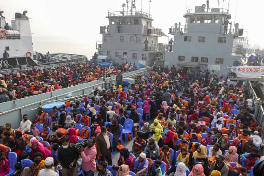 Rohingya prepare to sail to Bhasan Char